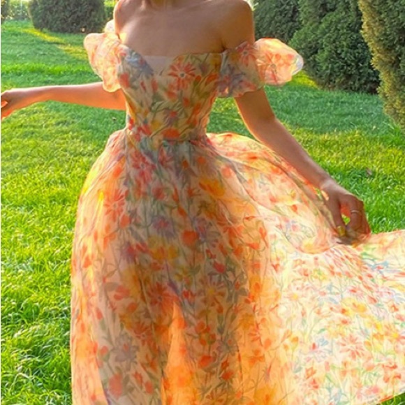 Floral cottagecore summer dress NWOT - Picture 4 of 16